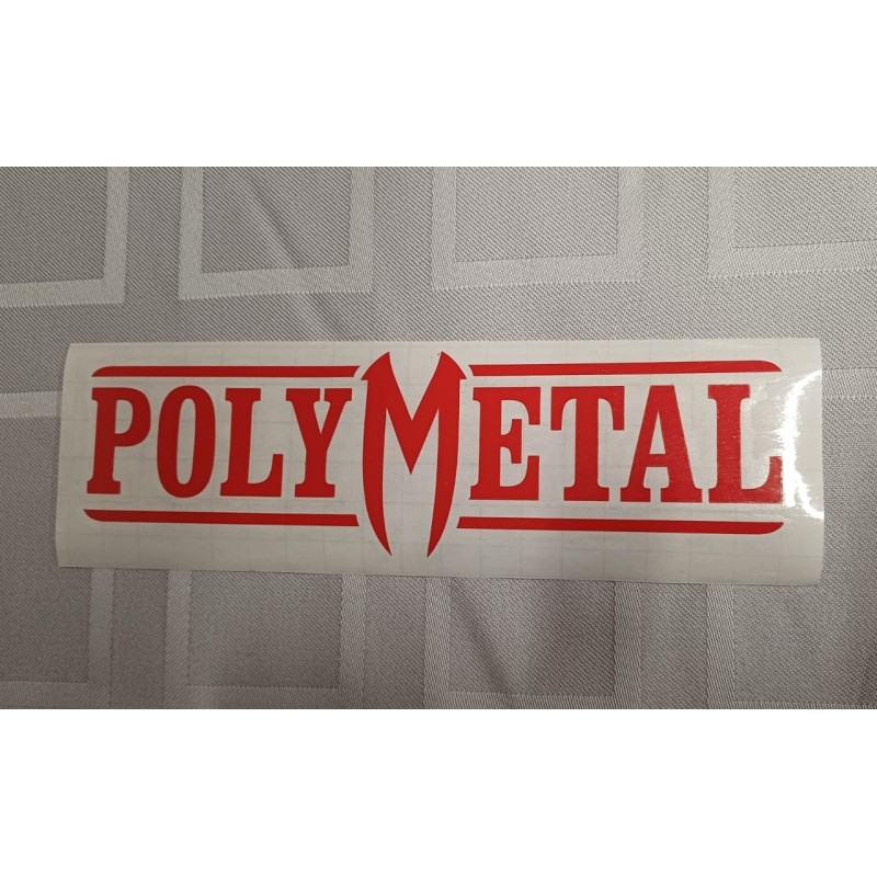 Samolepka  červená  - logo řezané